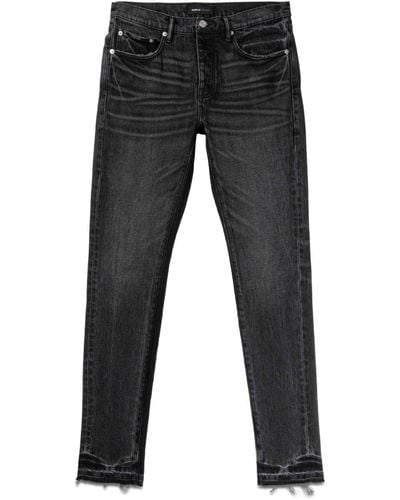 Purple Brand Mid-rise Slim-fit Jeans - Black
