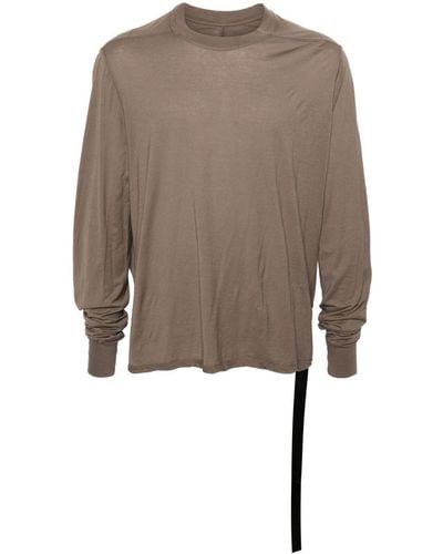 Rick Owens Long-sleeve Cotton T-shirt - Brown