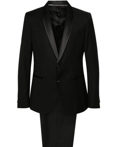 Corneliani Zweifarbiger Anzug - Schwarz