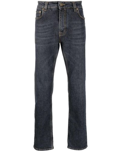 Etro Jeans slim con logo goffrato - Grigio