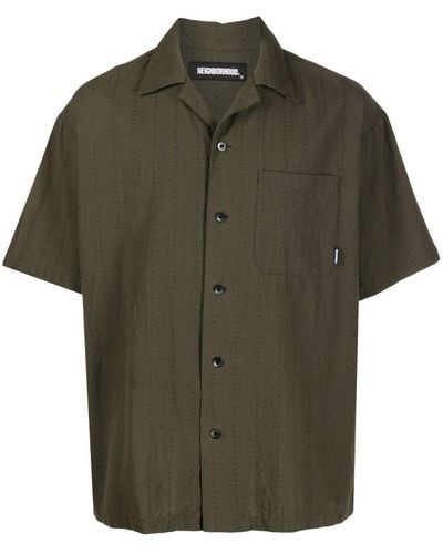 Neighborhood Short-sleeve Cotton Shirt - Green