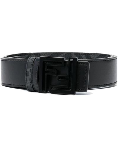 Fendi Cinturón Nero con hebilla del logo - Negro