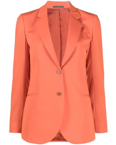 Paul Smith Fitted Single-breasted Blazer - Orange