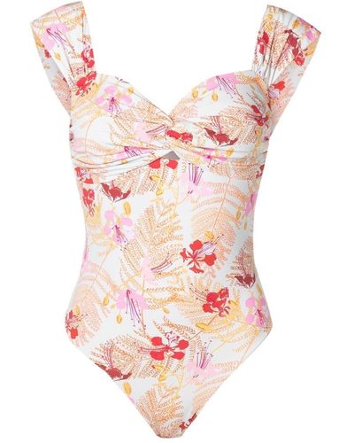 Clube Bossa Margareta Floral-print Swimsuit - Pink