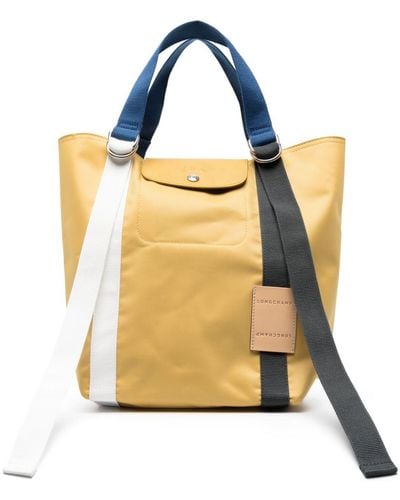 Longchamp Le Pliage Re-play Top Handle Bag - Yellow
