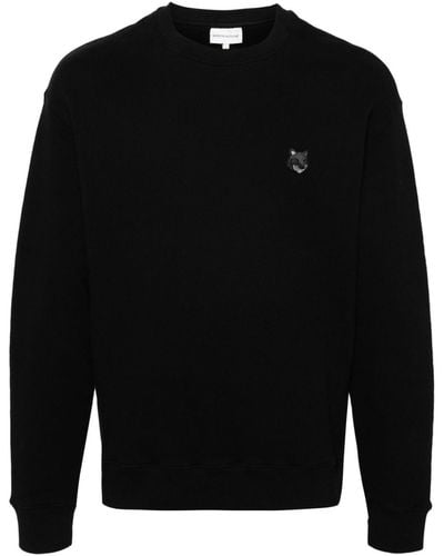 Maison Kitsuné Bold Fox Head Cotton Sweatshirt - Black