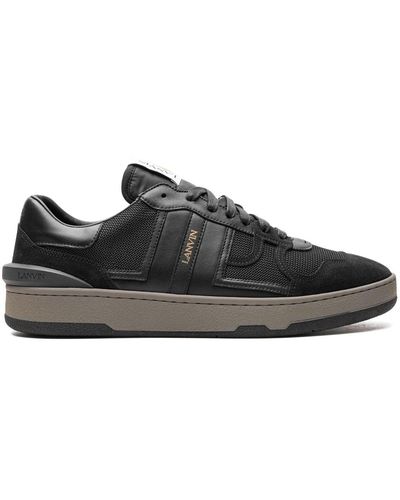 Lanvin Clay Leather Trainers - Black
