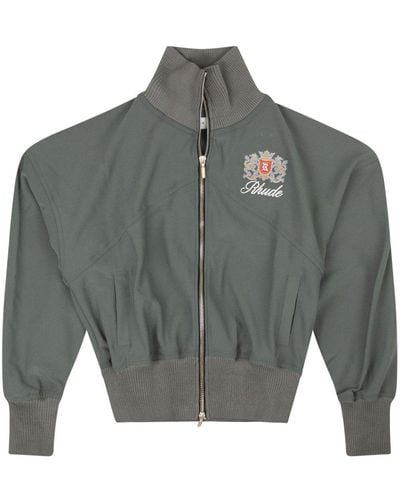 Rhude Giacca sportiva Brentwood con stampa - Grigio
