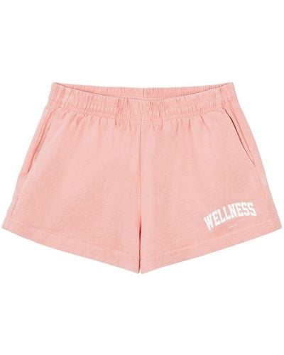 Sporty & Rich Kurze Wellness Ivy Shorts - Pink