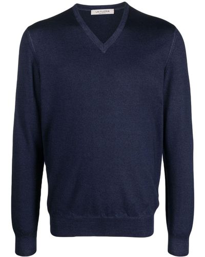 Fileria Vネック セーター - ブルー