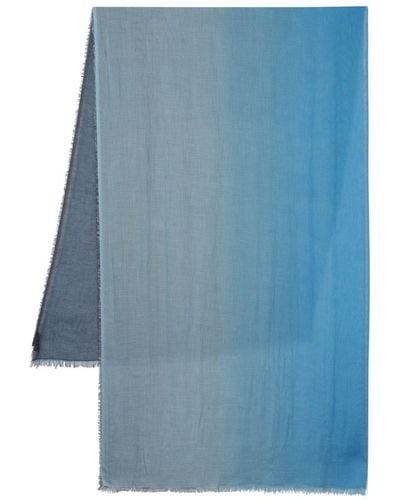 Faliero Sarti グラデーション スカーフ - ブルー