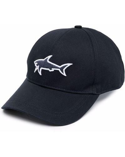 Paul & Shark Embroidered Shark Logo Cap - Blue