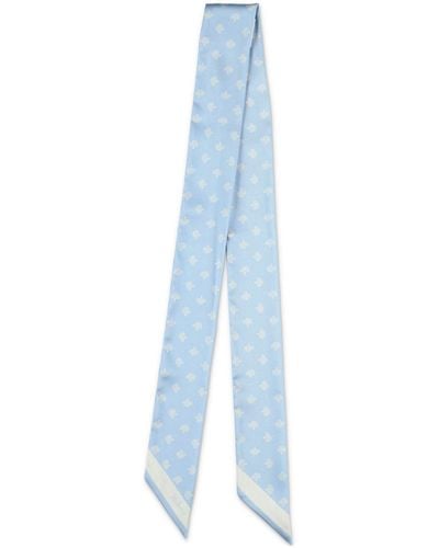 Mulberry Tree-jacquard Scarf - Blue