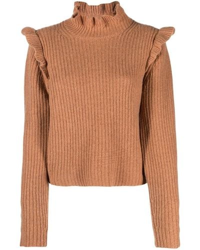See By Chloé Long-sleeve Knitted Top - Brown
