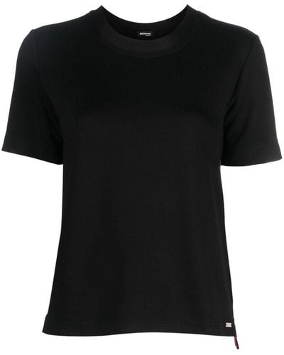 Kiton Camiseta con logo estampado - Negro