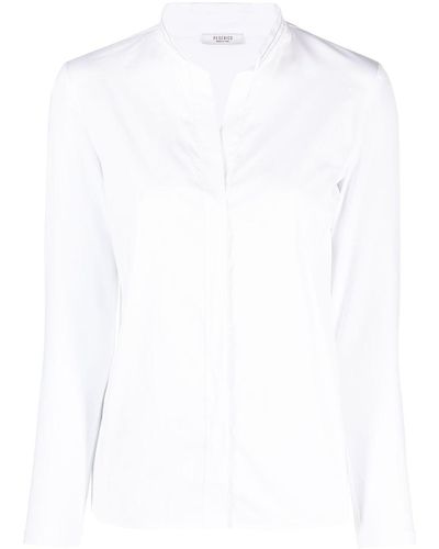 Peserico Camisa con apliques - Blanco