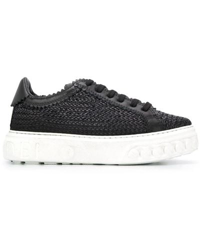 Casadei Woven Off-road Trainers - Black