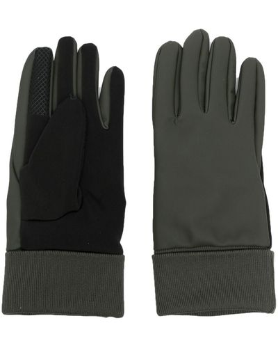 Rains Gloves In Green - Black