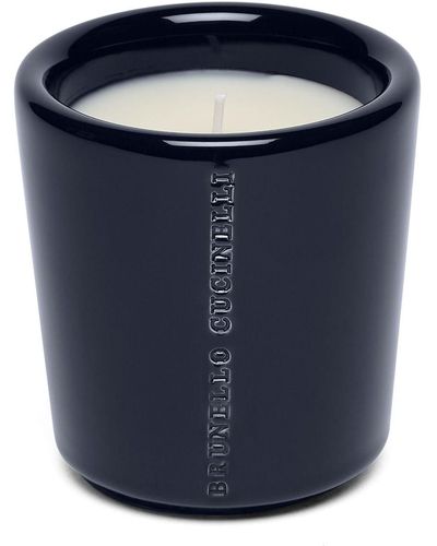 Brunello Cucinelli Maxi logo-debossed scented candle (733g) - Blu