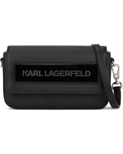 Karl Lagerfeld Ikon K ショルダーバッグ S - ブラック