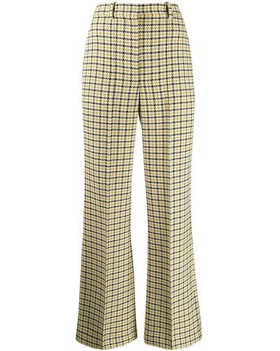 Victoria Beckham High-waisted Flared Trousers - Yellow