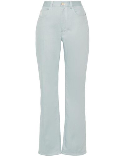 Fendi Straight-Leg-Jeans mit hohem Bund - Blau