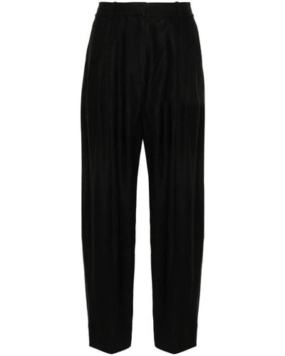 Studio Nicholson Sperro High-waist Tapered Trousers - Black