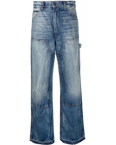 Amiri Jeans mit Bleach-Effekt - Blau