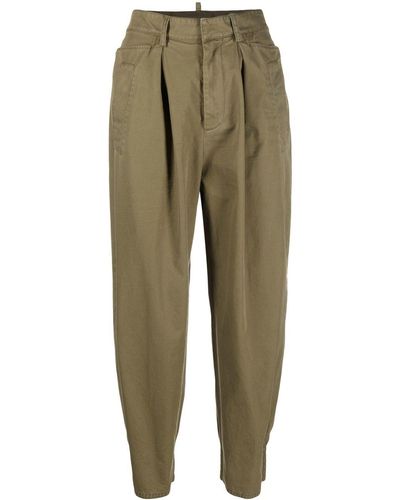 DSquared² Cotton Tapered Pants - Green