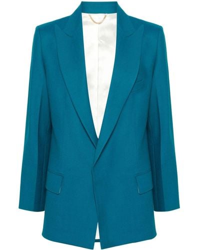 Victoria Beckham Interlock-twill blazer - Blau