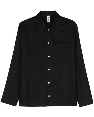 Another Aspect 2.1 Silk Shirt - Zwart