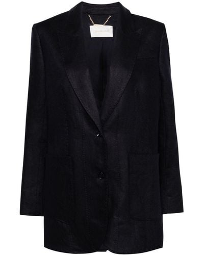 Zimmermann Blazer Natura con doble botonadura - Negro