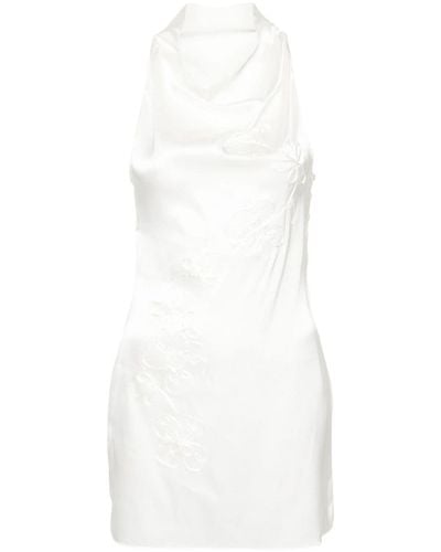 Paloma Wool Nolita satin silk mini dress - Blanco
