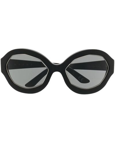 Marni Gafas de sol con montura redonda - Negro