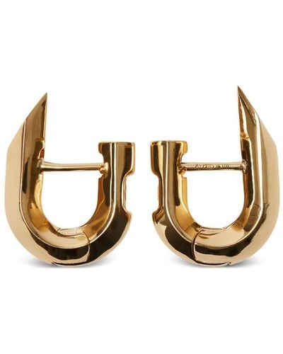Burberry Gold-plated Hollow Spike Earrings - Metallic
