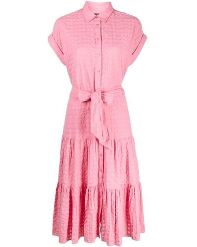 Lauren by Ralph Lauren Vilma Short-sleeve Midi Dress - Pink
