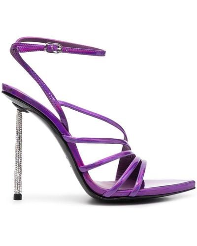 Le Silla Bella 120mm Patent-leather Sandals - Pink