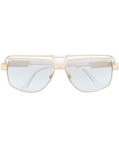 Cazal Square Frame Sunglasses - White