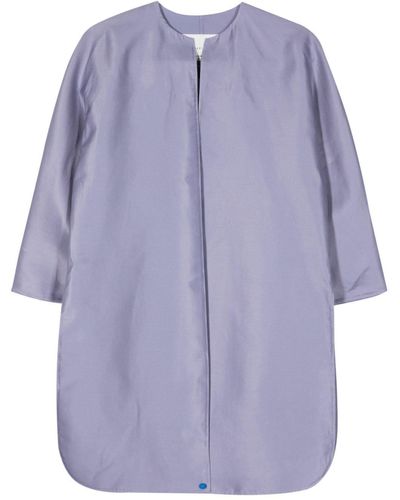 Manzoni 24 Abir Cotton-silk Coat - Purple