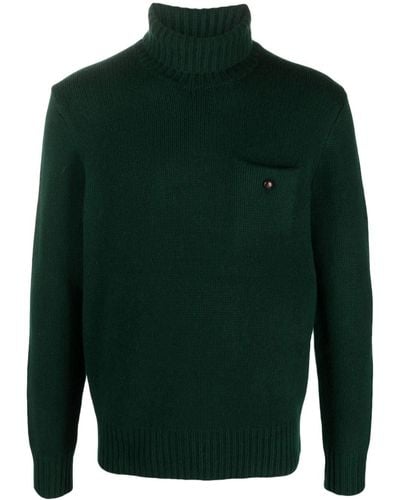 Polo Ralph Lauren Pocket-detail Roll-neck Sweater - Green