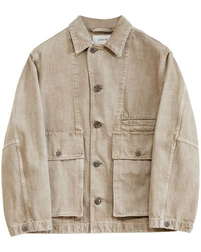 Lemaire Denim Shirt Jacket - Natural