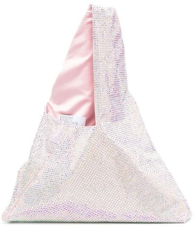 GIUSEPPE DI MORABITO Crystal-embellished Shoulder Bag - Pink