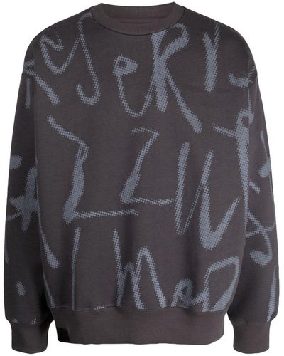 Izzue Logo-print Crew-neck Sweatshirt - Black