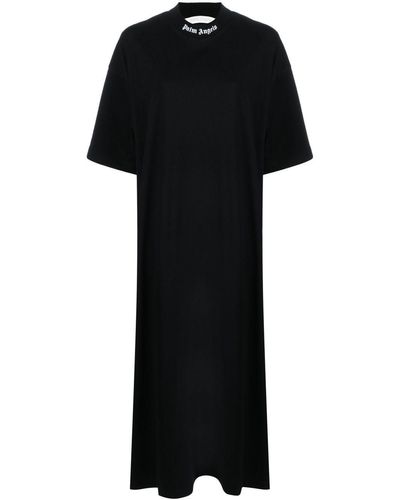 Palm Angels T-shirt Model Dress With Print - Black