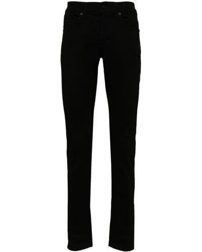 Dondup George Mid-rise Tapered Jeans - Black