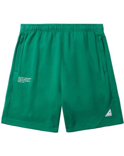 Izzue Logo-appliqué Track Shorts - Green