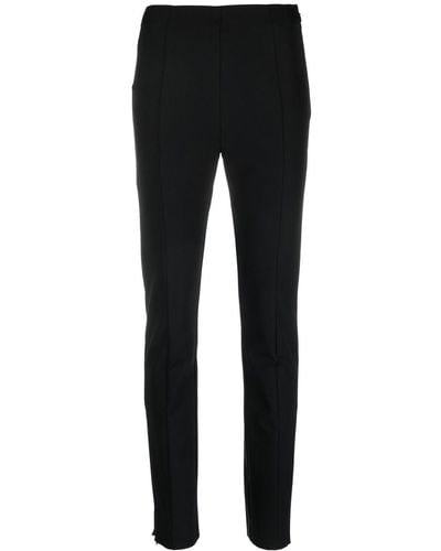 By Malene Birger Pantalones slim de talle medio - Negro