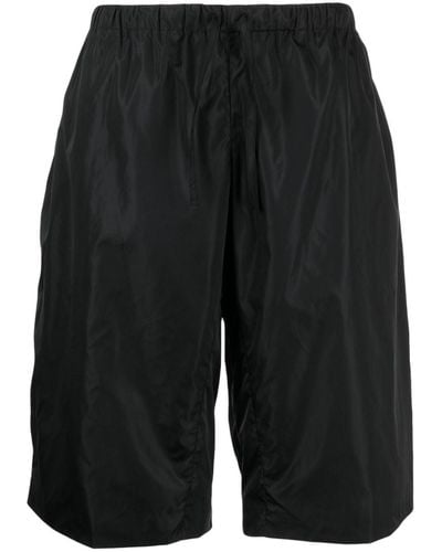 Alexander Wang Pantalon en coton à taille élastiquée - Noir