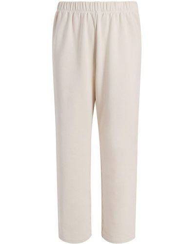 Another Tomorrow Mid-rise Cropped Track Pants - Natural