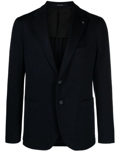Tagliatore Single-breasted Jersey Blazer - Black